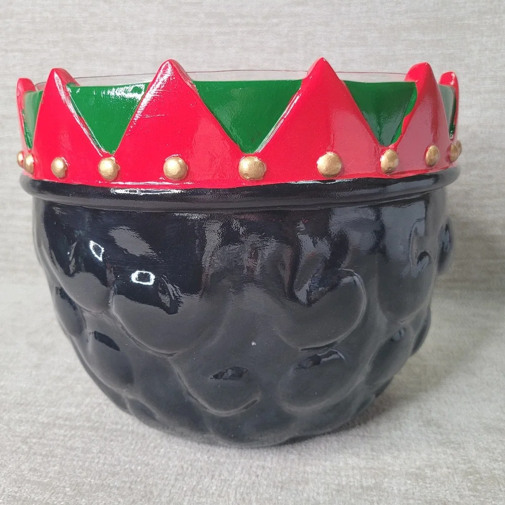 Grandin Road Nutcracker Bowl James Christmas Holiday Decor RETIRED & RARE w Box